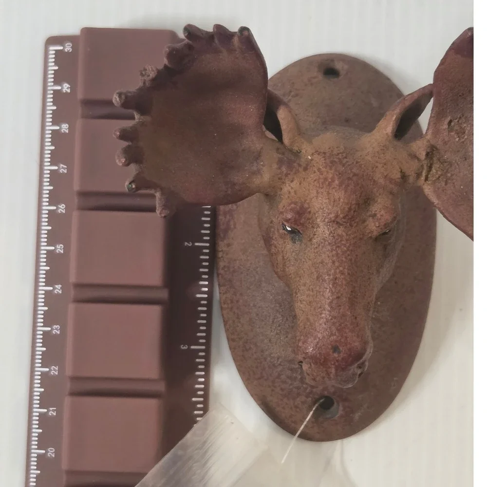 SPI Moose Wall Hook Cast Metal Rustic Cabin Lodge Hunting Decor Coat Hat